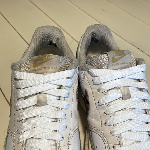 Nike Court Vision Alta Platform Cheetah Print Lace Up Low Top Sneakers 9.5 - Picture 6 of 12